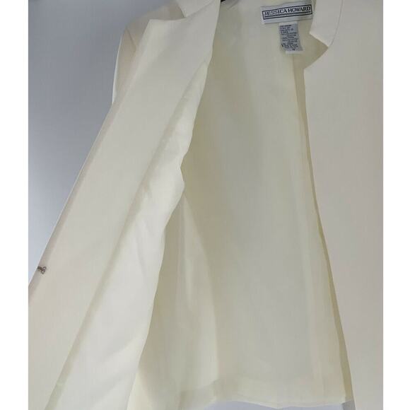 Jessica Howard Vintage Suit Jacket Women's Size 14 Lined Blazer With Tank Top - Picture 9 of 10